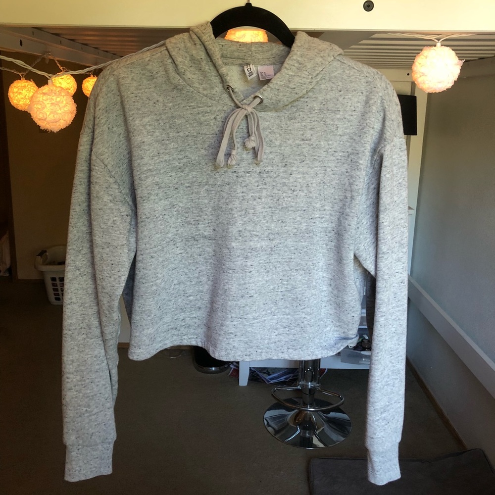 H&M Cropped Hoodie Sweatshirt